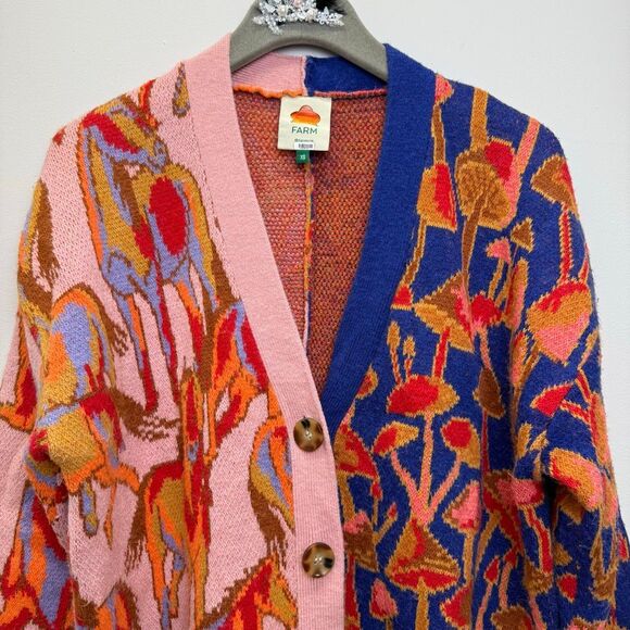 FARM Rio Colorful V-Neck Sweater - Picture 6 of 10